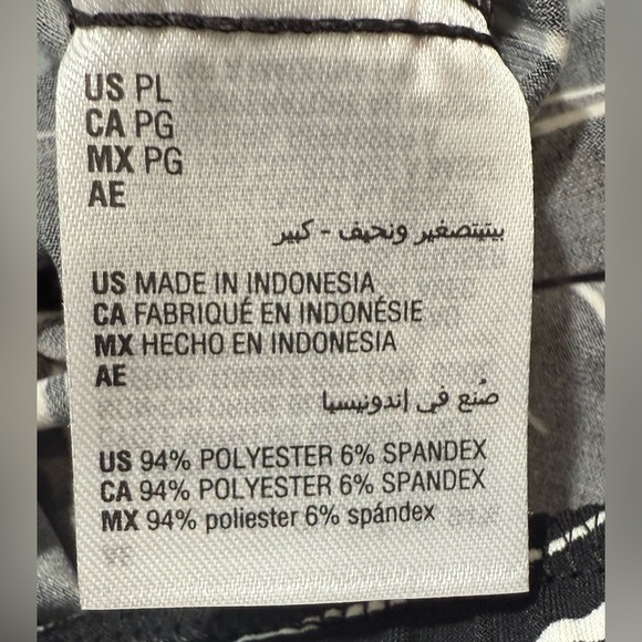 JM Collection Women Printed Wide Leg Pull On Knit Pants Black White Size LP - Picture 4 of 9